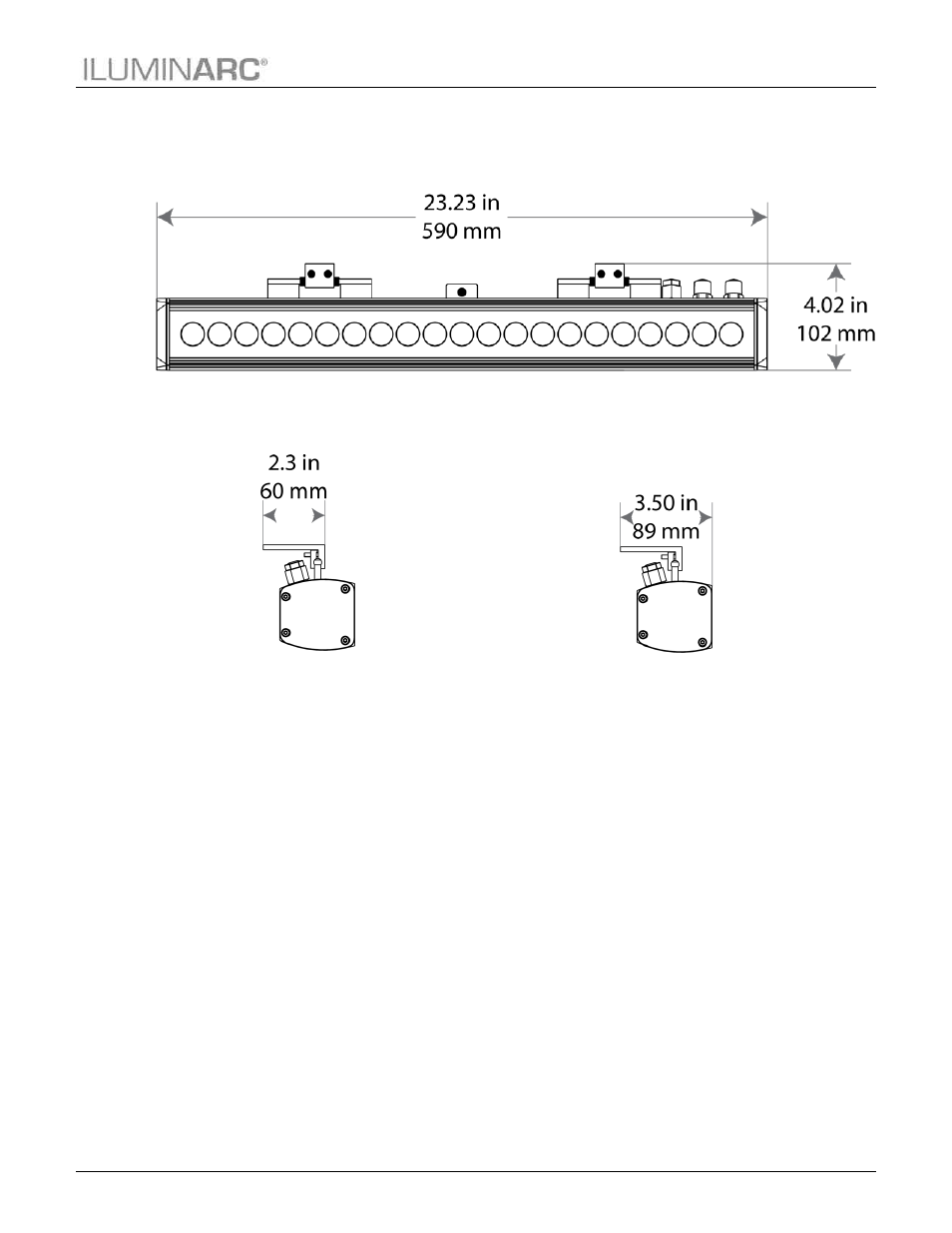 Product dimensions, Product description | ILUMINARC Ilumiline™ 21g2 IP User Manual | Page 9 / 23