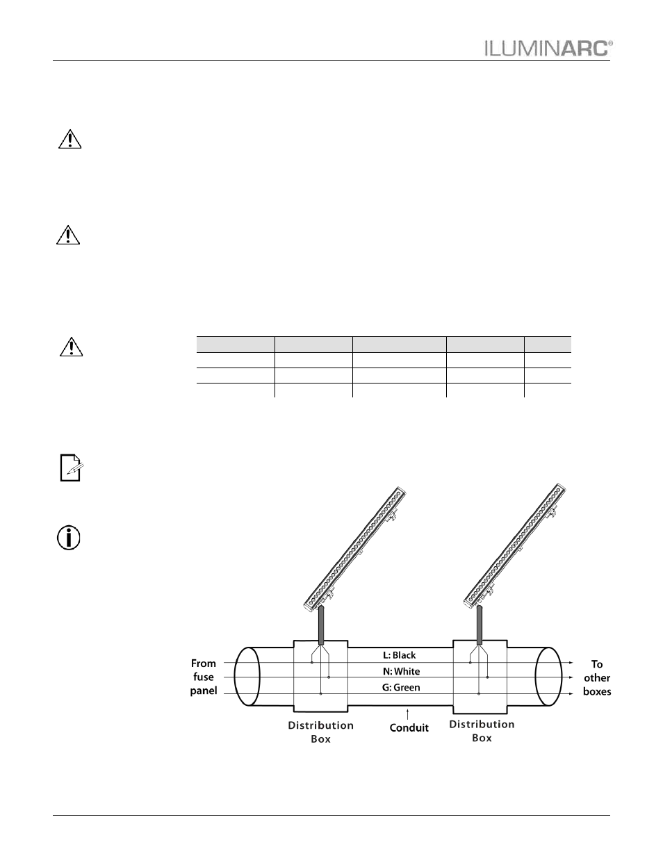 Installation, Ac power, Power consumption | Ac plug, Power wiring, Operation | ILUMINARC Ilumiline™ 36 IP User Manual | Page 10 / 32