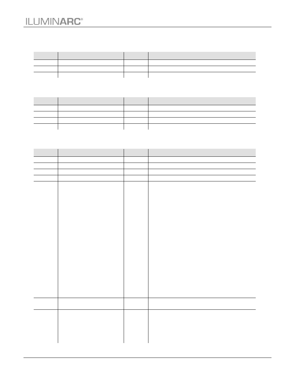Dmx values, Arc 1, Arc 1 + d | Arc full, Operation | ILUMINARC Ilumiline™ 36 IP User Manual | Page 21 / 32