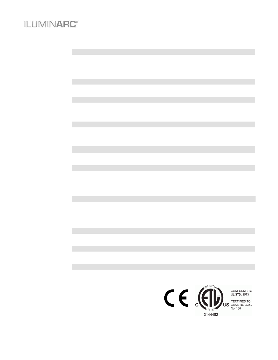 Technical specifications rgb products, Technical information | ILUMINARC Ilumiline™ 36 IP User Manual | Page 31 / 32