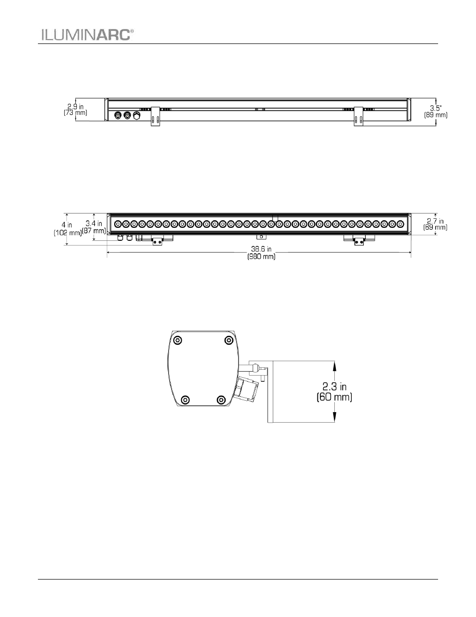 Product dimensions, Product description | ILUMINARC Ilumiline™ 36 IP User Manual | Page 9 / 32