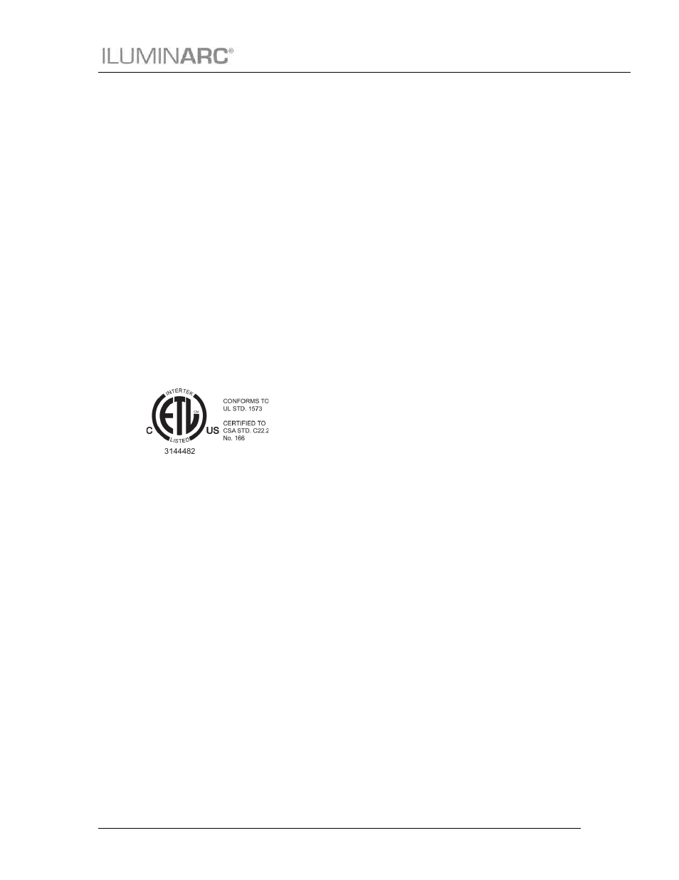 Technical specifications, Echnical, Pecifications | ILUMINARC Ilumipanel™ 28 IP User Manual | Page 18 / 19