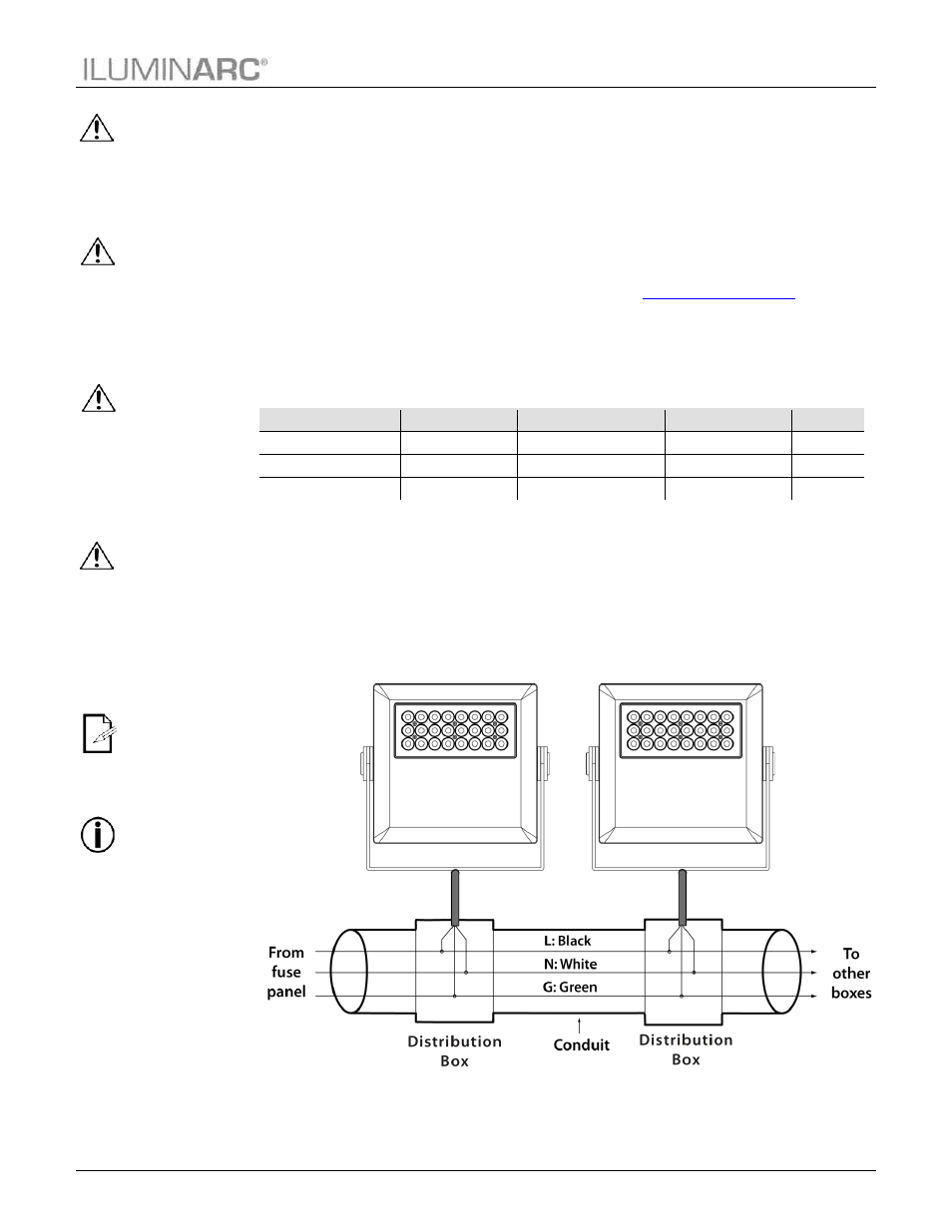 Ac power, Power consumption, Ac plug | Power wiring, Installation | ILUMINARC Ilumipanel™ 24g2 IP User Manual | Page 11 / 24