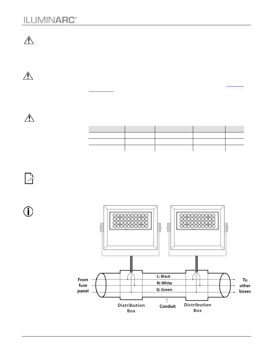 Ac power, Power consumption, Ac plug | Power wiring, Installation | ILUMINARC Ilumipanel™ 40 IP User Manual | Page 11 / 25