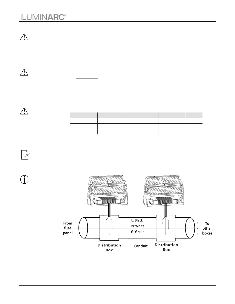 Ac power, Power consumption, Ac plug | Power wiring, Operation | ILUMINARC Ilumipanel™ 180 IP User Manual | Page 11 / 29