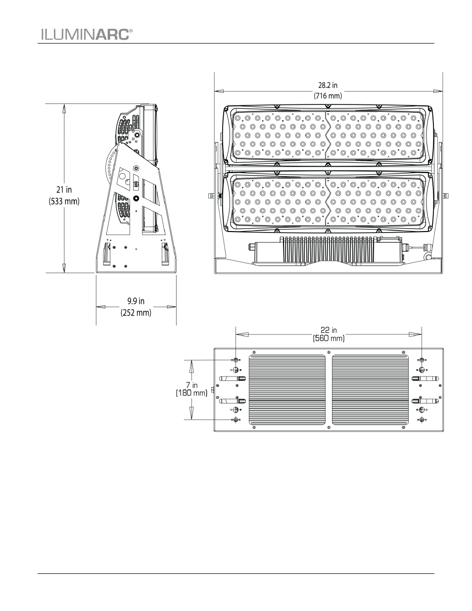 Product dimensions, Product description | ILUMINARC Ilumipanel™ 180 IP User Manual | Page 9 / 29