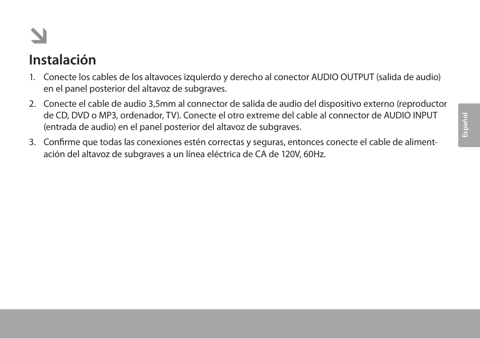 Para empezar, Instalación | COBY electronic CSMP67 User Manual | Page 17 / 41
