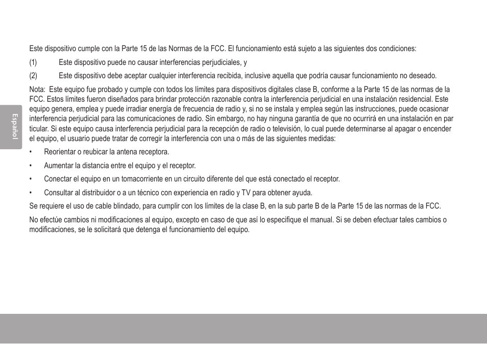 Declaración de la fcc | COBY electronic CSMP67 User Manual | Page 24 / 41