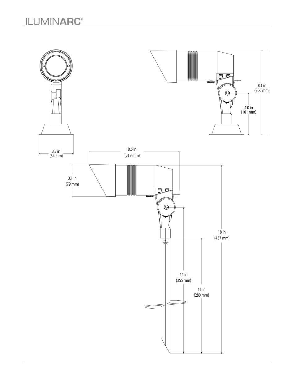 Product dimensions, Product description | ILUMINARC Ilumipod™ 7 IP User Manual | Page 9 / 18