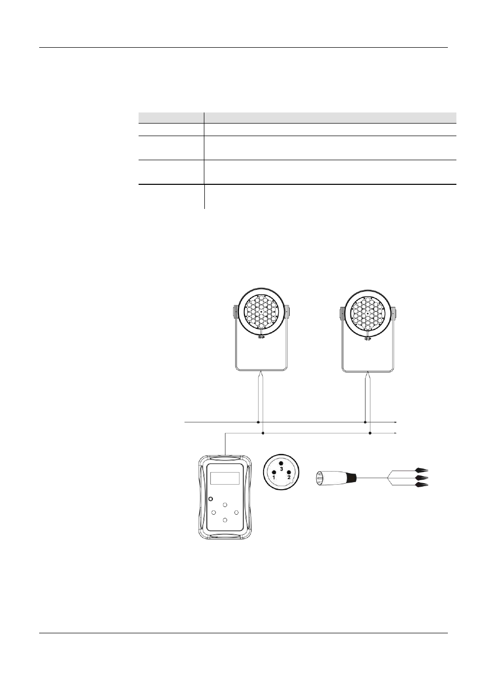 Ilumicon et jeux d'orgues dmx, Description du tableau de commandes de ilumicode, Connexions ilumicode | Diagramme de connexion pour ilumicode | ILUMINARC Ilumipod™ 36g2 IP User Manual | Page 22 / 28