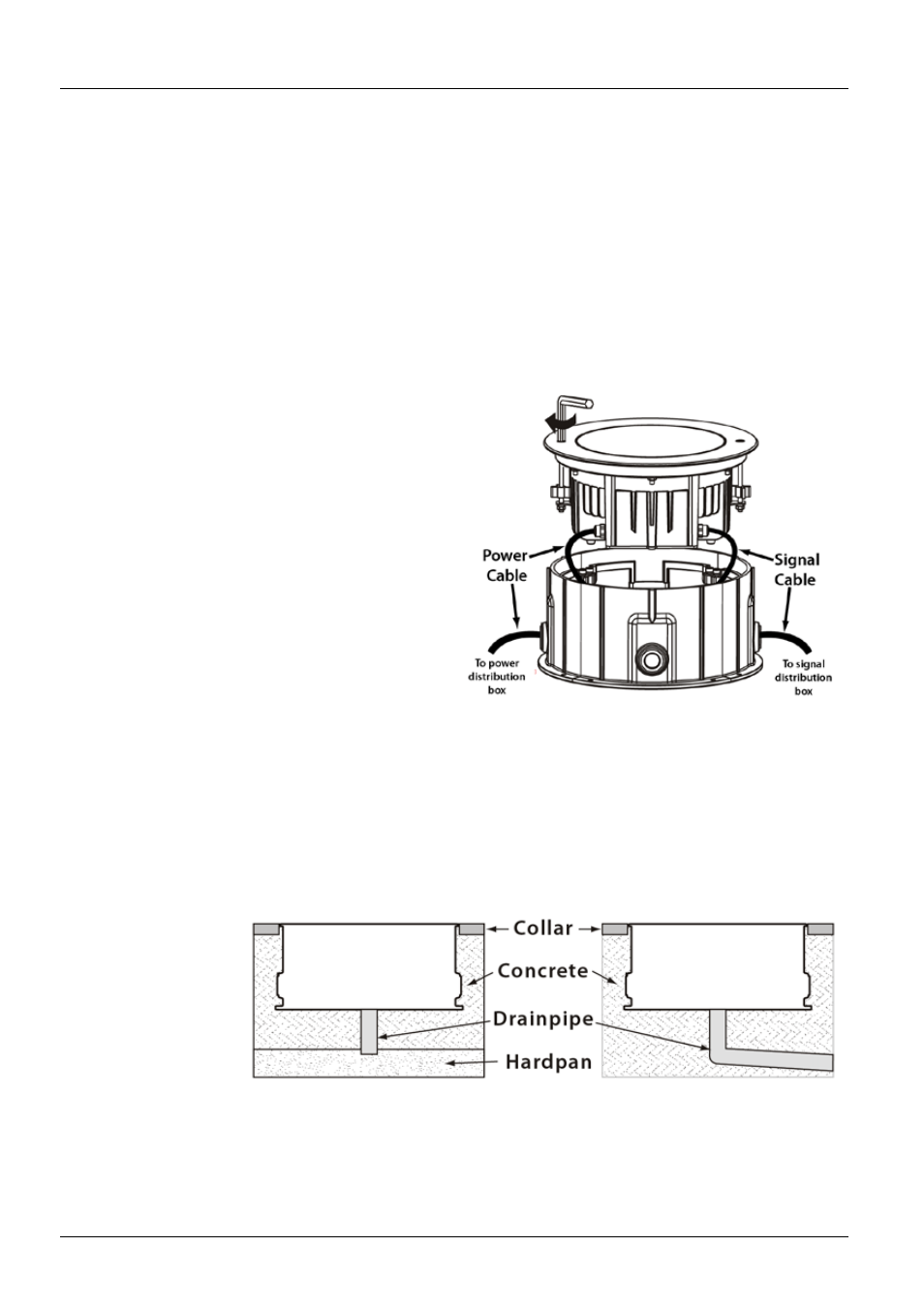 Installation notes, Installation sleeve orientation, Installation sleeve setup | Installation sleeve drainage | ILUMINARC Ilumipod™ Inground Tri-12 IP User Manual | Page 3 / 12