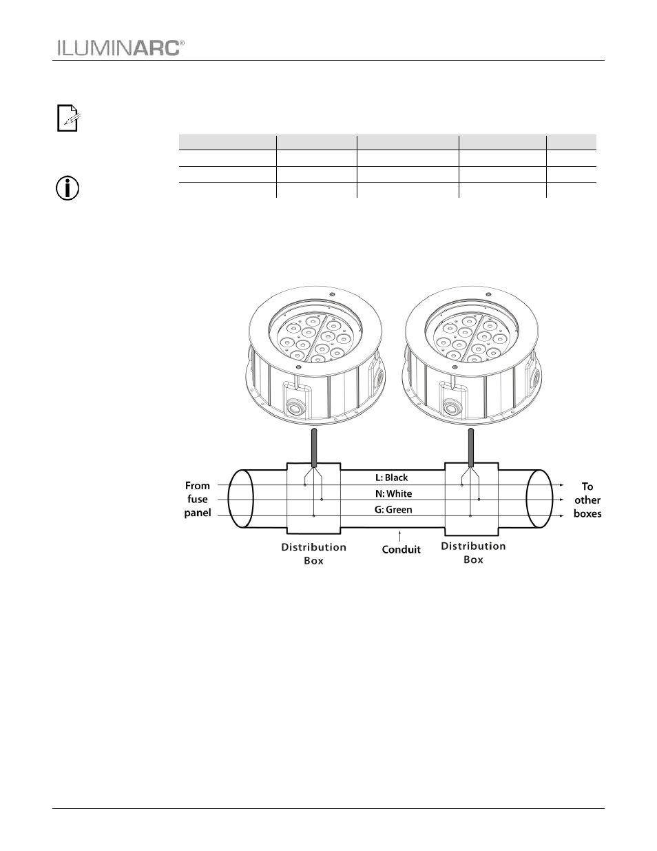 Ac plug, Power wiring, Installation | ILUMINARC Ilumipod™ Inground Tri-12 IP User Manual | Page 13 / 25