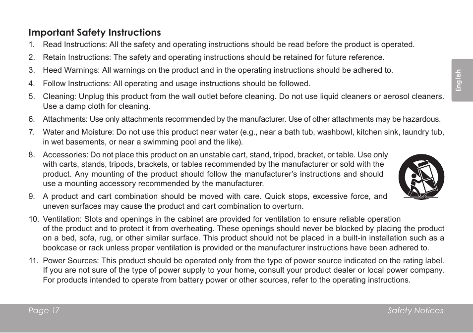 COBY electronic CSMP120 User Manual | Page 17 / 72