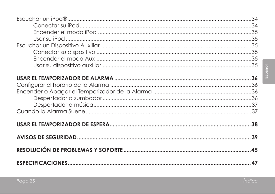 COBY electronic CSMP120 User Manual | Page 25 / 72