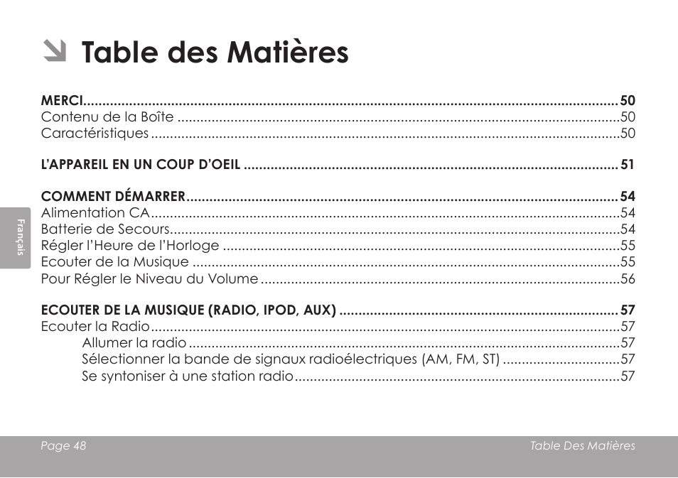 COBY electronic CSMP120 User Manual | Page 48 / 72