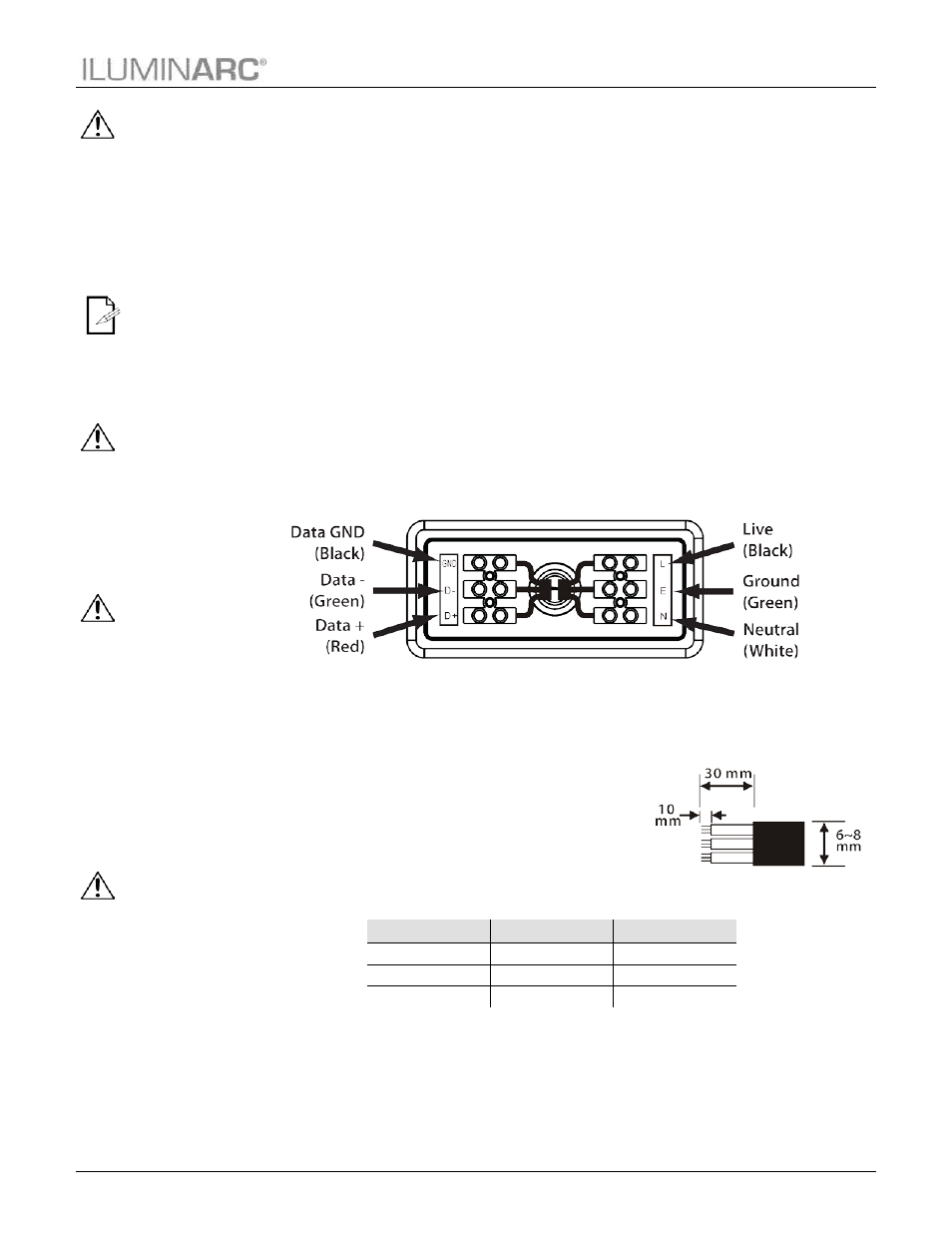 Ac power, Input voltage and frequency, Power consumption | Junction box wiring, Power wiring, Installation | ILUMINARC Ilumipod™ Inground Tri-12 IP User Manual | Page 11 / 34