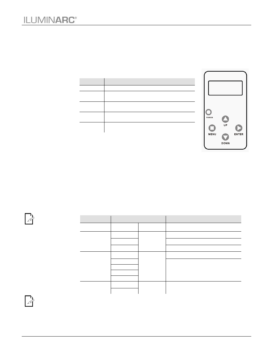 Operation, Ilumicode, Ilumicode panel description | Menu map, White functions menu map | ILUMINARC Ilumipod™ Inground Tri-12 IP User Manual | Page 15 / 34
