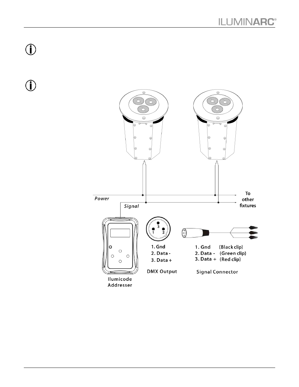 Ilumicode addresser, Installation | ILUMINARC Ilumipod™ Inground Tri-3 IP User Manual | Page 14 / 23