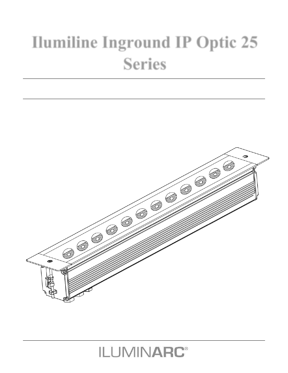 ILUMINARC Ilumiline™ Inground Tri-12 IP User Manual | 31 pages