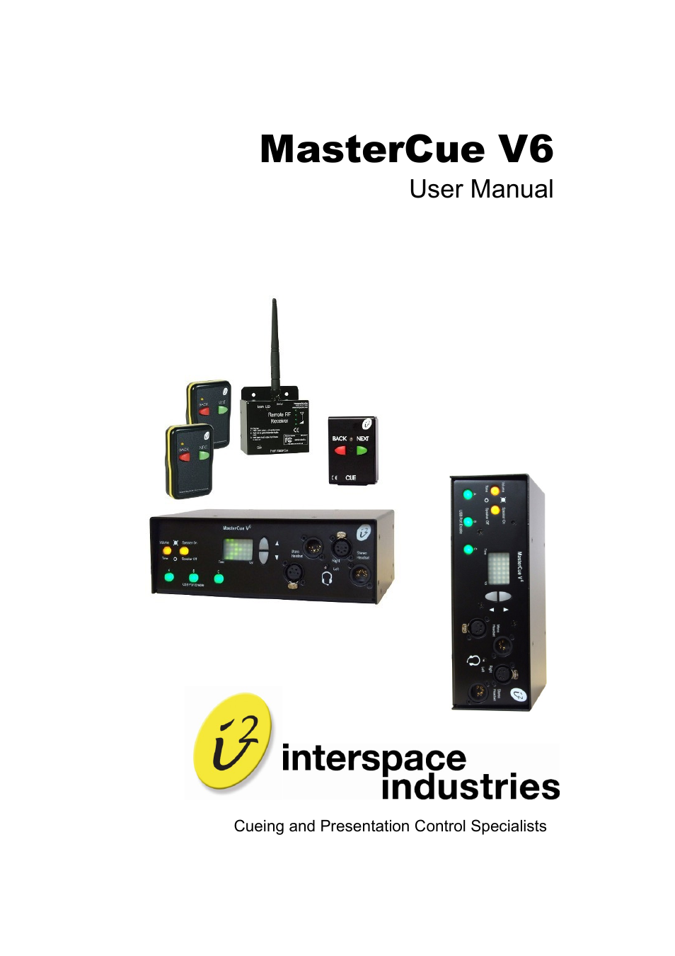 Interspace Industries MasterCue V6 System User Manual | 16 pages