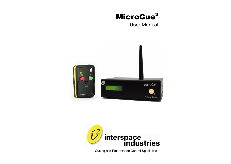 Interspace Industries MicroCue2 User Manual | 16 pages