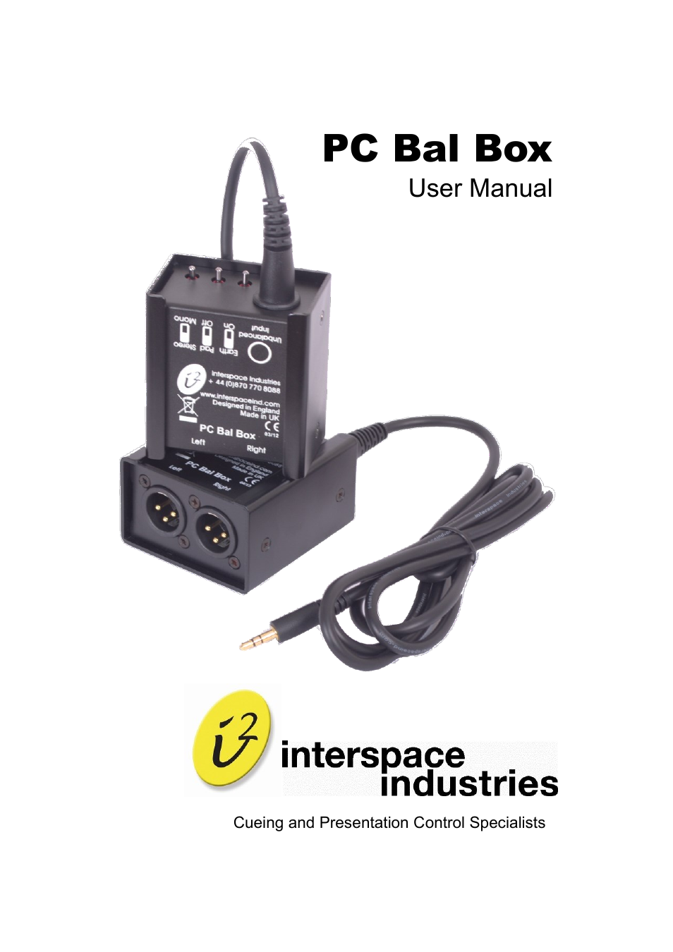 Interspace Industries PC Bal Box User Manual | 4 pages