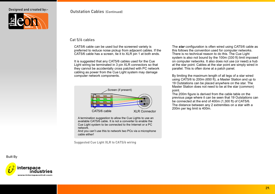 Interspace Industries TheatreCue 16 Way V4 System - 16 Outstations User Manual | Page 29 / 50