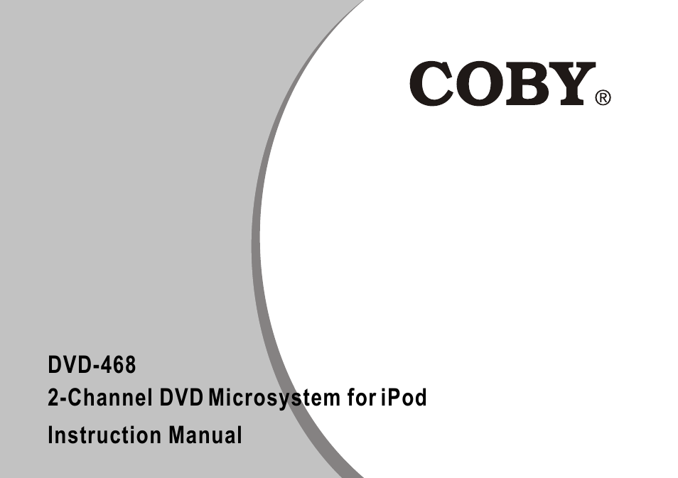 COBY electronic DVD-468 User Manual | 26 pages