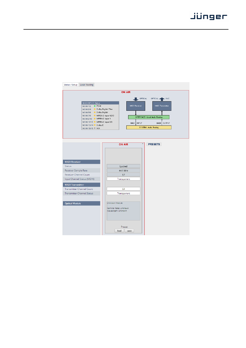 D*ap8 | Junger Audio D*AP8 Digital Audio Processor User Manual | Page 33 / 100