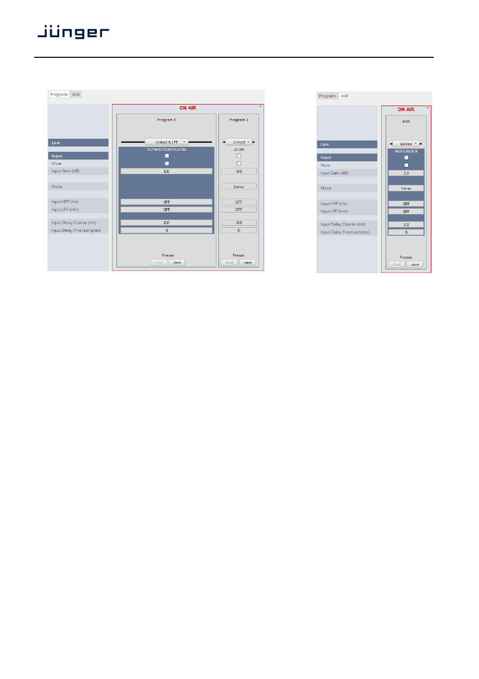 D*ap8 | Junger Audio D*AP8 Digital Audio Processor User Manual | Page 58 / 100