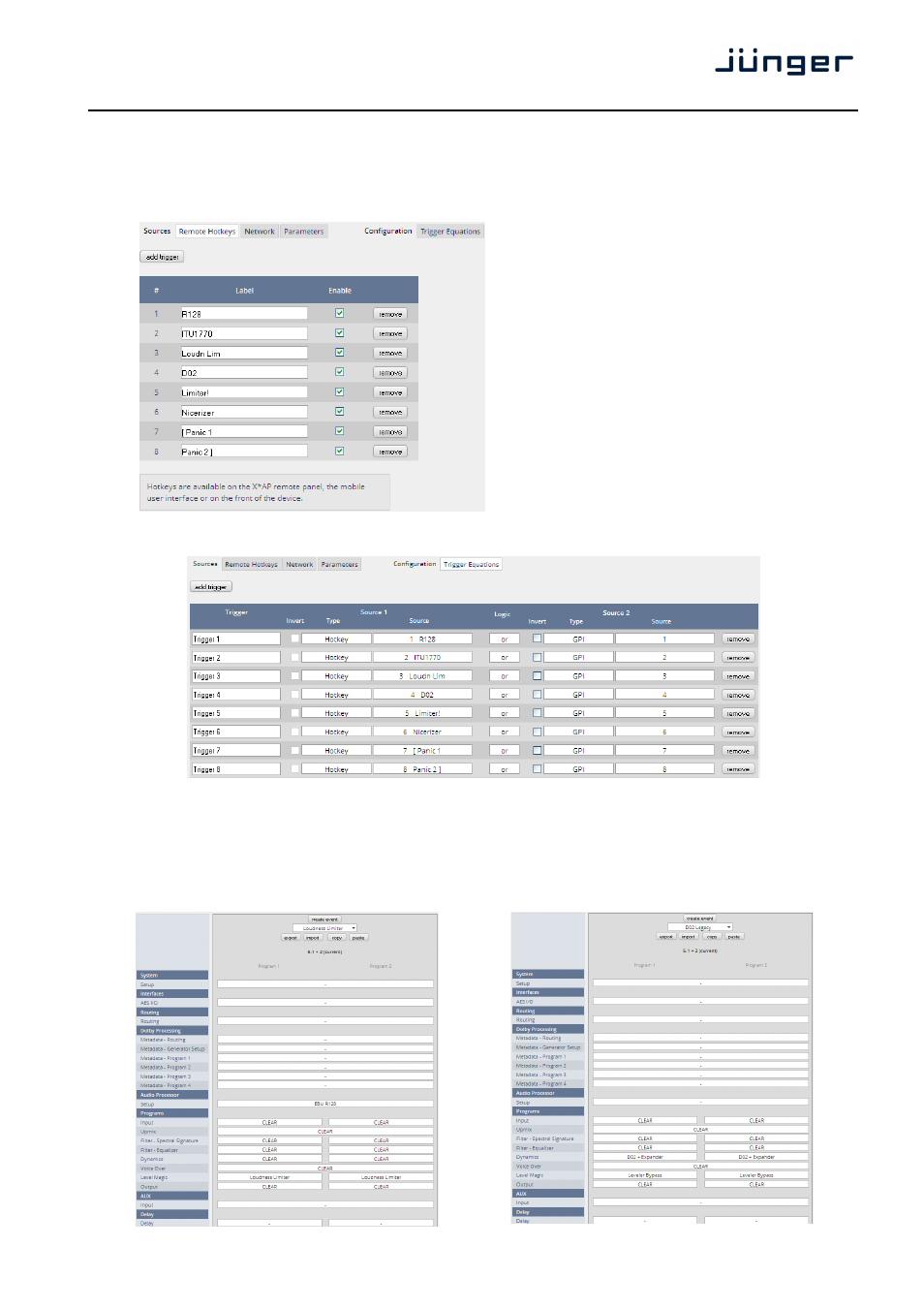 D*ap8 | Junger Audio D*AP8 Digital Audio Processor User Manual | Page 87 / 100