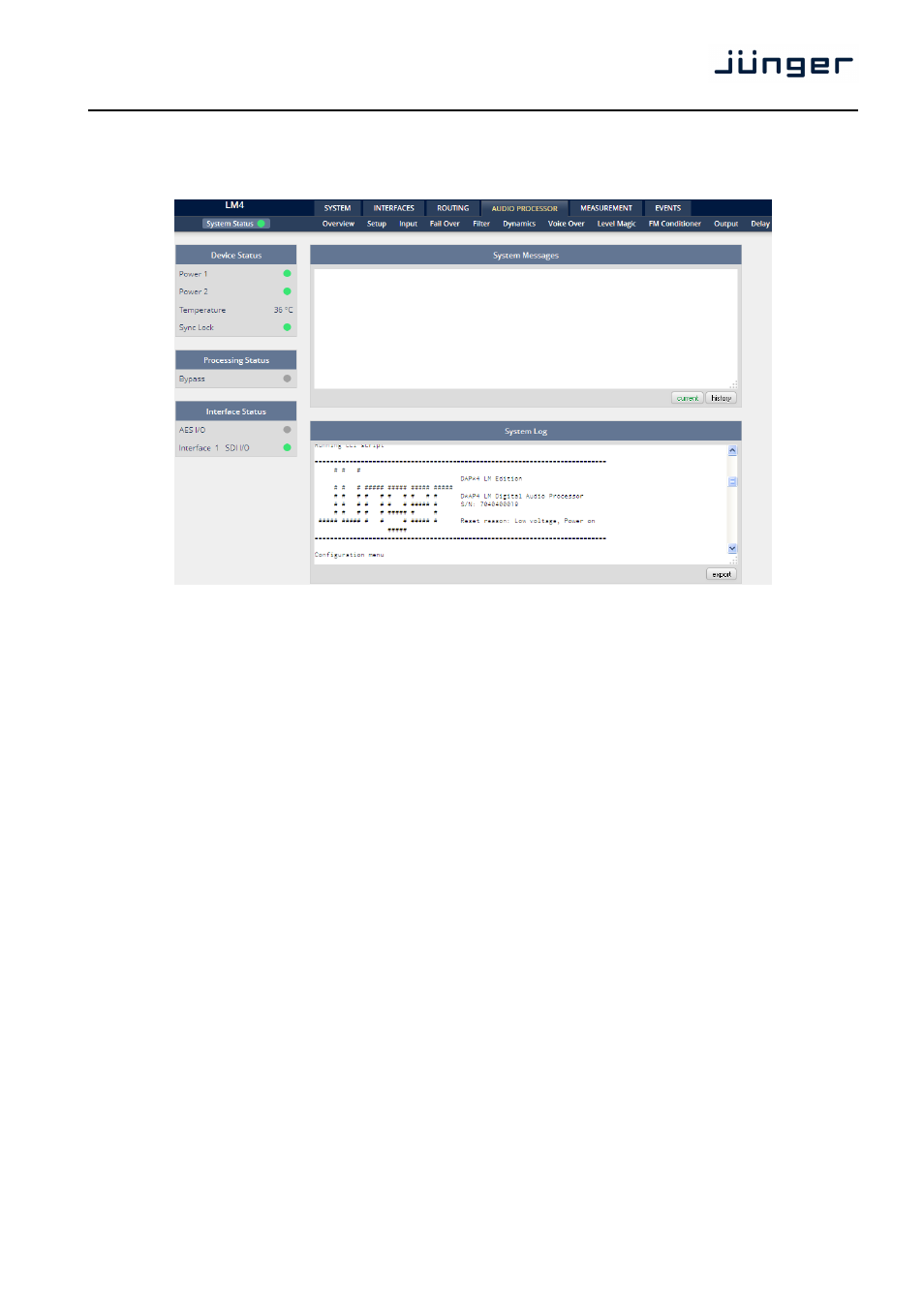 D*ap4 | Junger Audio D*AP4 FLX / D*AP4 LM Edition User Manual | Page 18 / 85