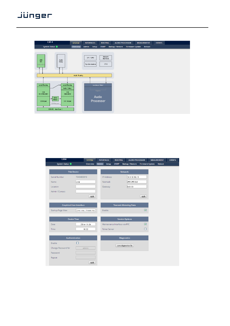 D*ap4 | Junger Audio D*AP4 FLX / D*AP4 LM Edition User Manual | Page 19 / 85