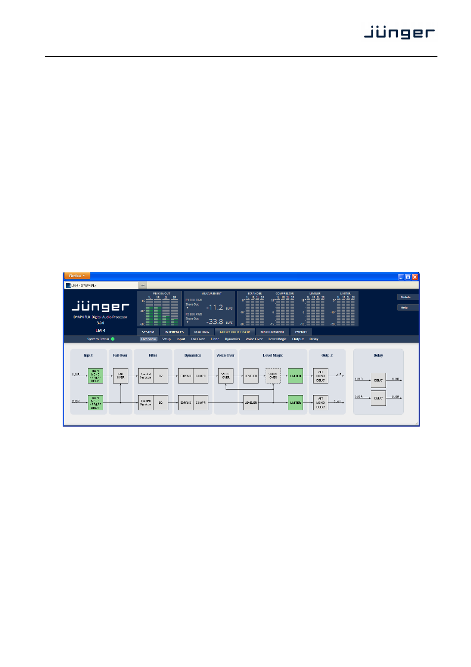 D*ap4 | Junger Audio D*AP4 FLX / D*AP4 LM Edition User Manual | Page 42 / 85