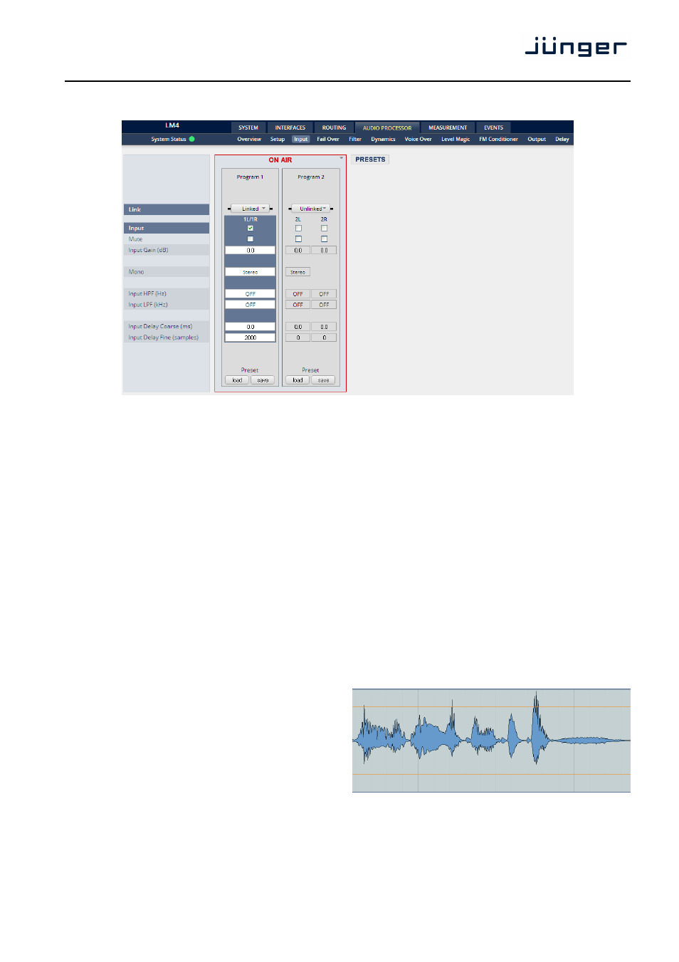 D*ap4 | Junger Audio D*AP4 FLX / D*AP4 LM Edition User Manual | Page 44 / 85