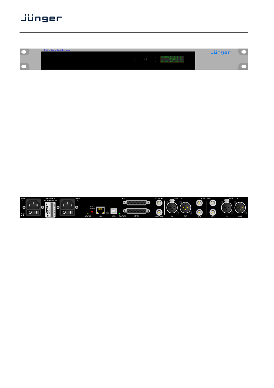 D*ap4 | Junger Audio D*AP4 FLX / D*AP4 LM Edition User Manual | Page 9 / 85