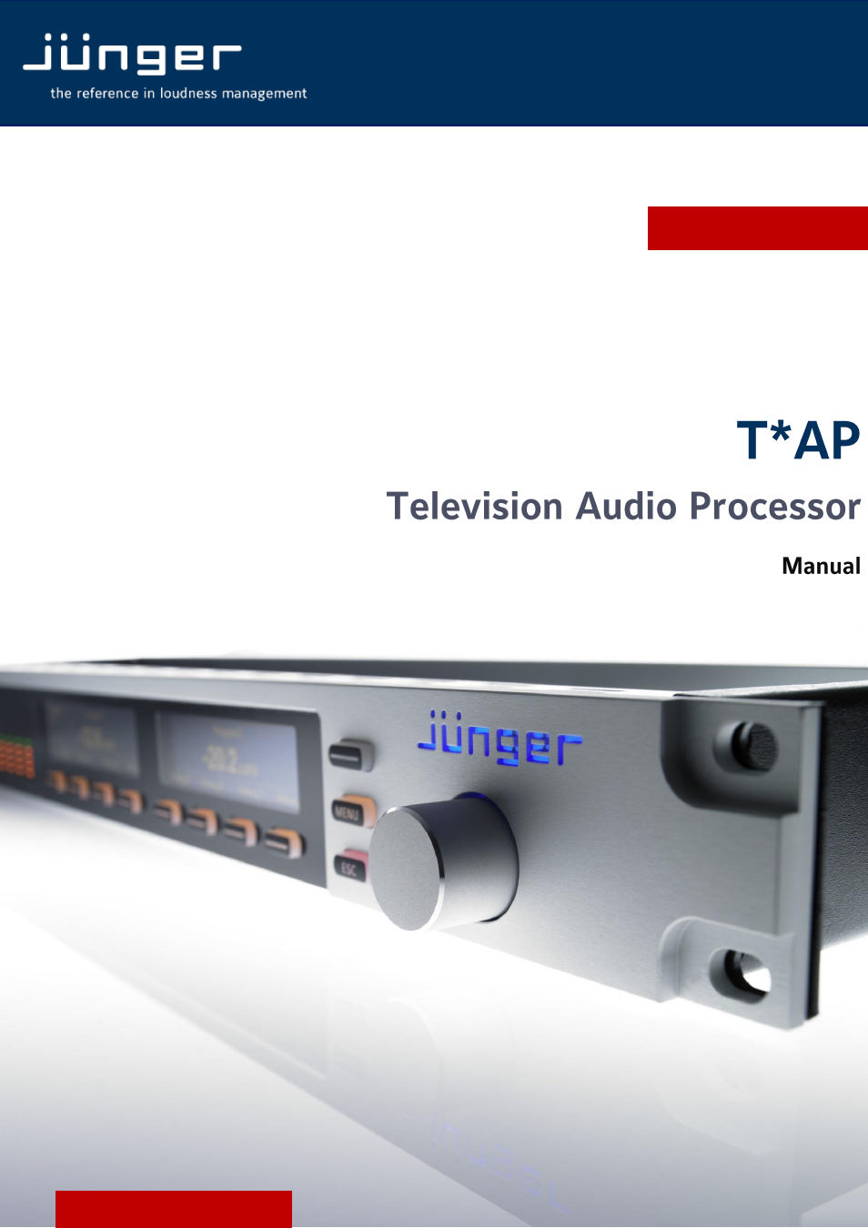 Junger Audio T*AP Television Audio Processor Edition User Manual | 68 pages