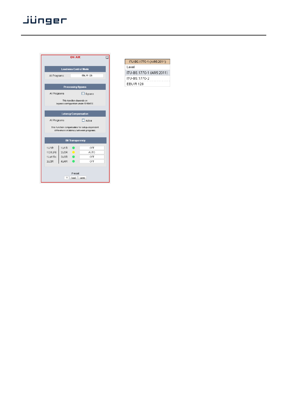 T*ap | Junger Audio T*AP Television Audio Processor Edition User Manual | Page 38 / 68