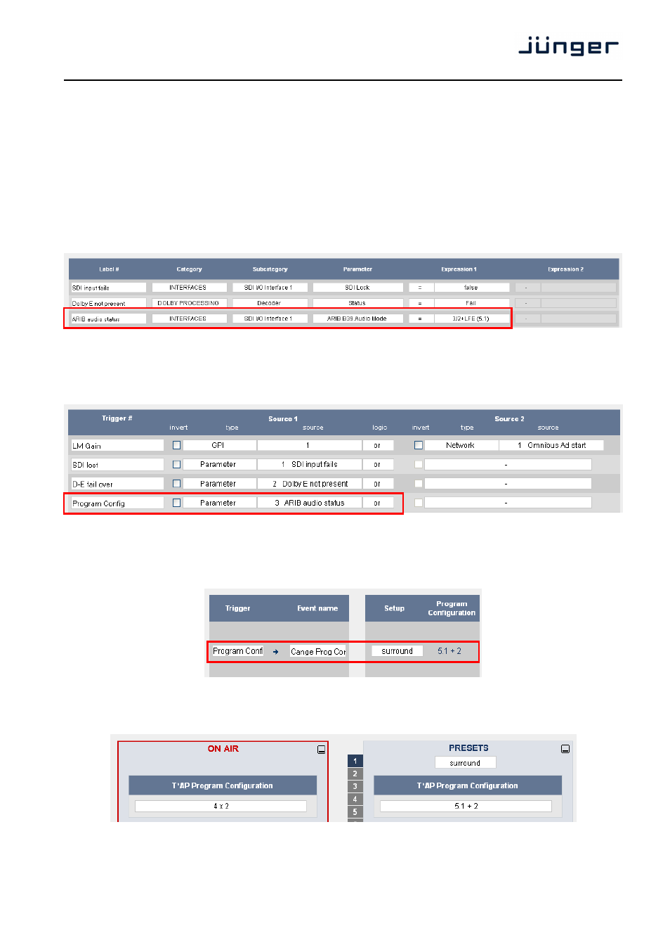 T*ap | Junger Audio T*AP Television Audio Processor Edition User Manual | Page 61 / 68