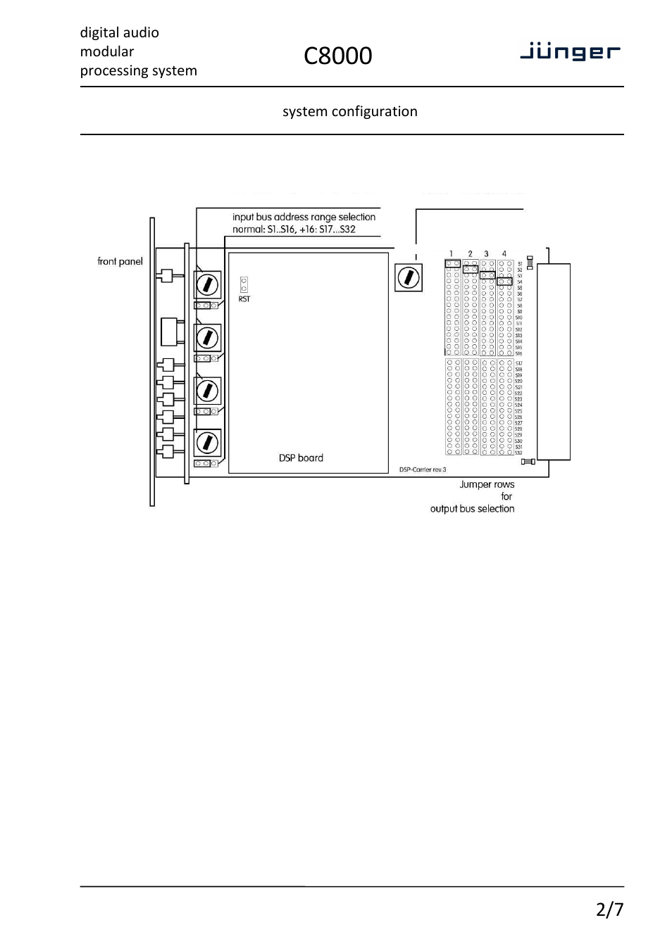 C8000 | Junger Audio C8000 System User Manual | Page 8 / 16