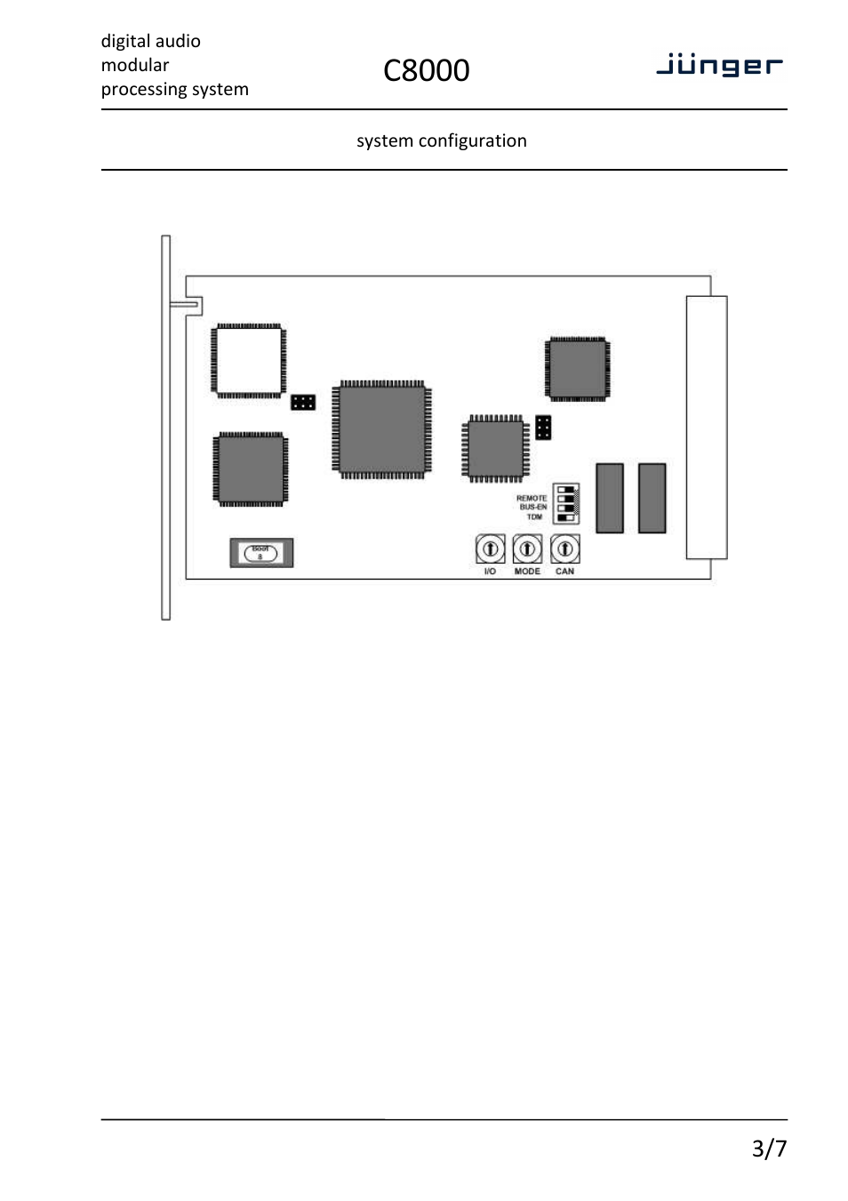 C8000 | Junger Audio C8000 System User Manual | Page 9 / 16