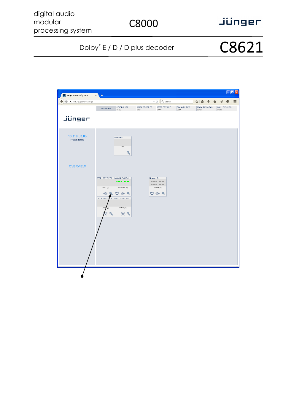 C8621, C8000 | Junger Audio C8621- Dolby® D/D+/E Decoder & Metadata Generator User Manual | Page 5 / 19