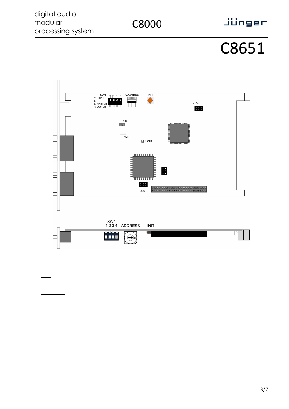 C8651, C8000 | Junger Audio C8651 - Dolby® Metadata User Manual | Page 3 / 7
