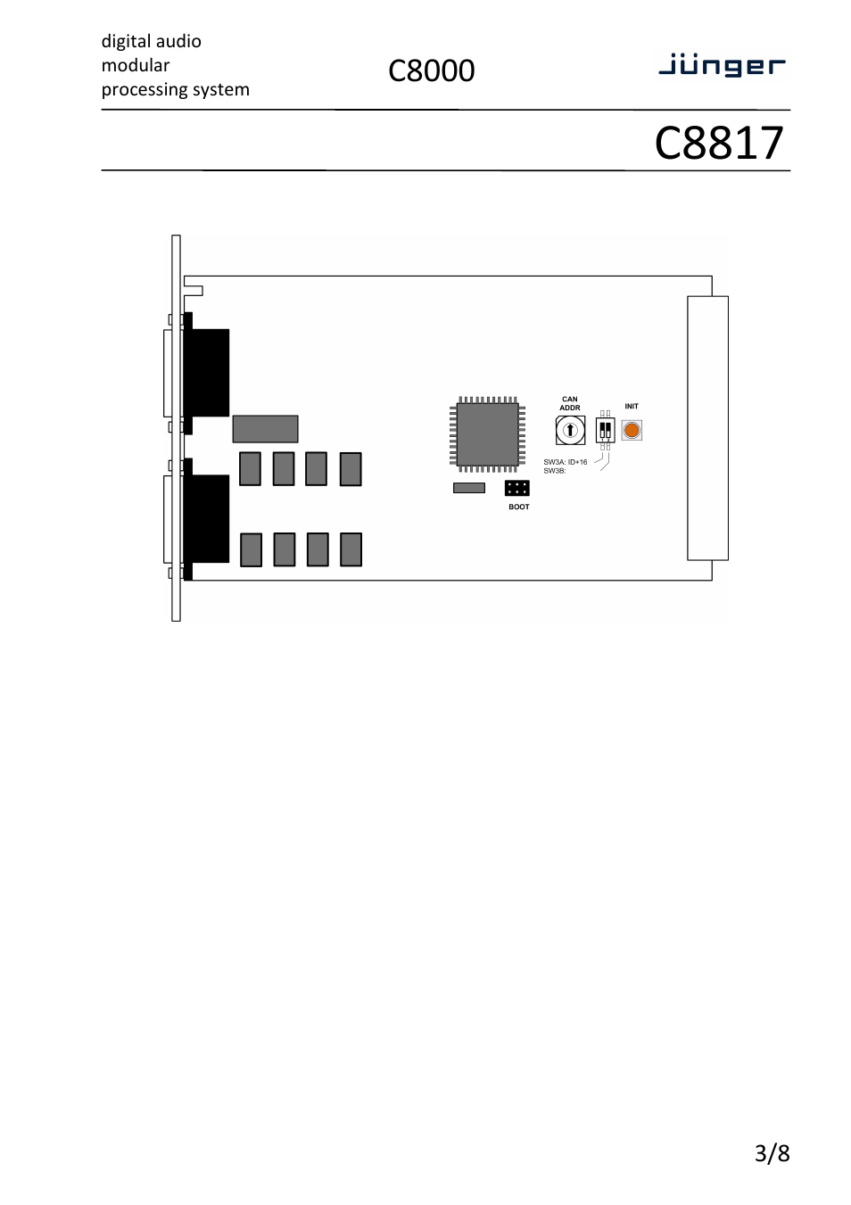 C8817, C8000 | Junger Audio C8817 - GPI/O interface User Manual | Page 3 / 8