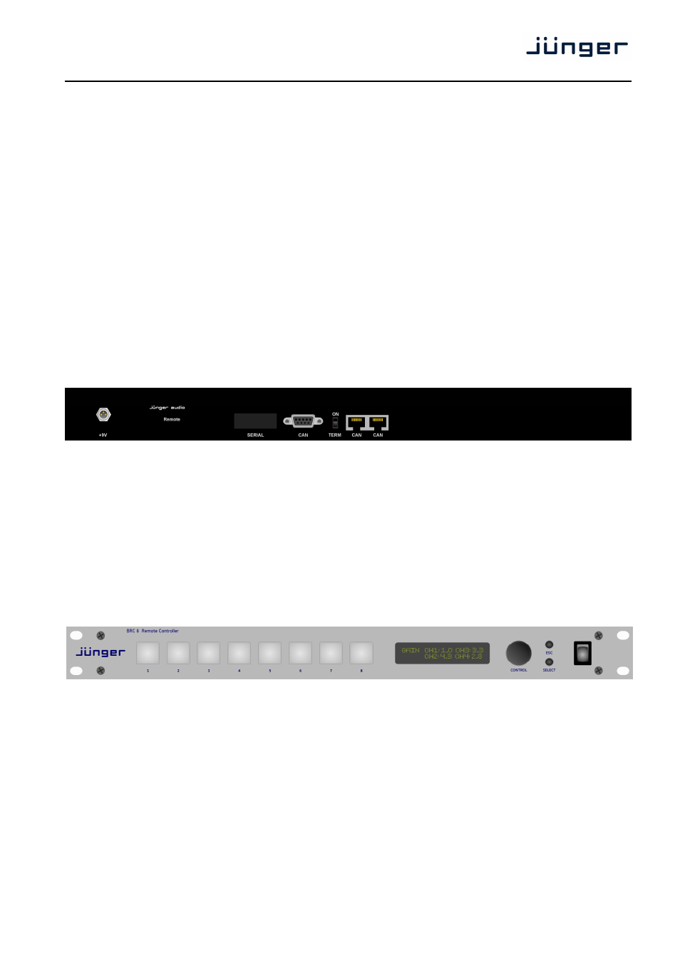 Brc 8, Introduction | Junger Audio BRC C8000 - Remote Controller User Manual | Page 4 / 10