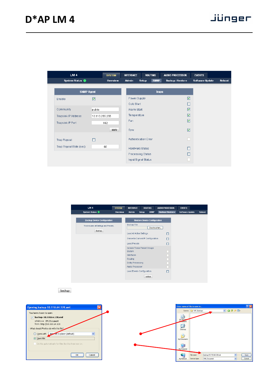 D*ap lm 4 | Junger Audio D*AP LM2 / D*AP LM4 - Digital Audio Processor User Manual | Page 17 / 56