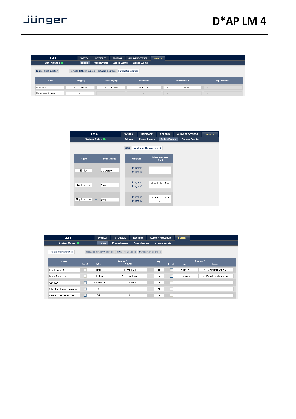 D*ap lm 4 | Junger Audio D*AP LM2 / D*AP LM4 - Digital Audio Processor User Manual | Page 44 / 56