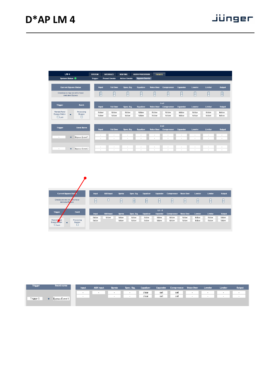 D*ap lm 4 | Junger Audio D*AP LM2 / D*AP LM4 - Digital Audio Processor User Manual | Page 45 / 56