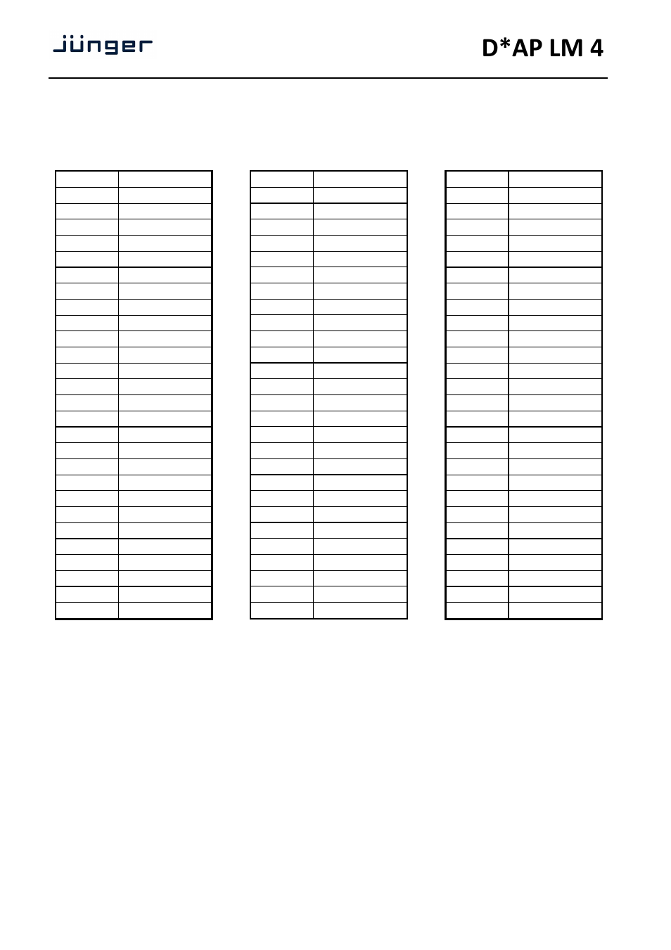 D*ap lm 4 | Junger Audio D*AP LM2 / D*AP LM4 - Digital Audio Processor User Manual | Page 52 / 56