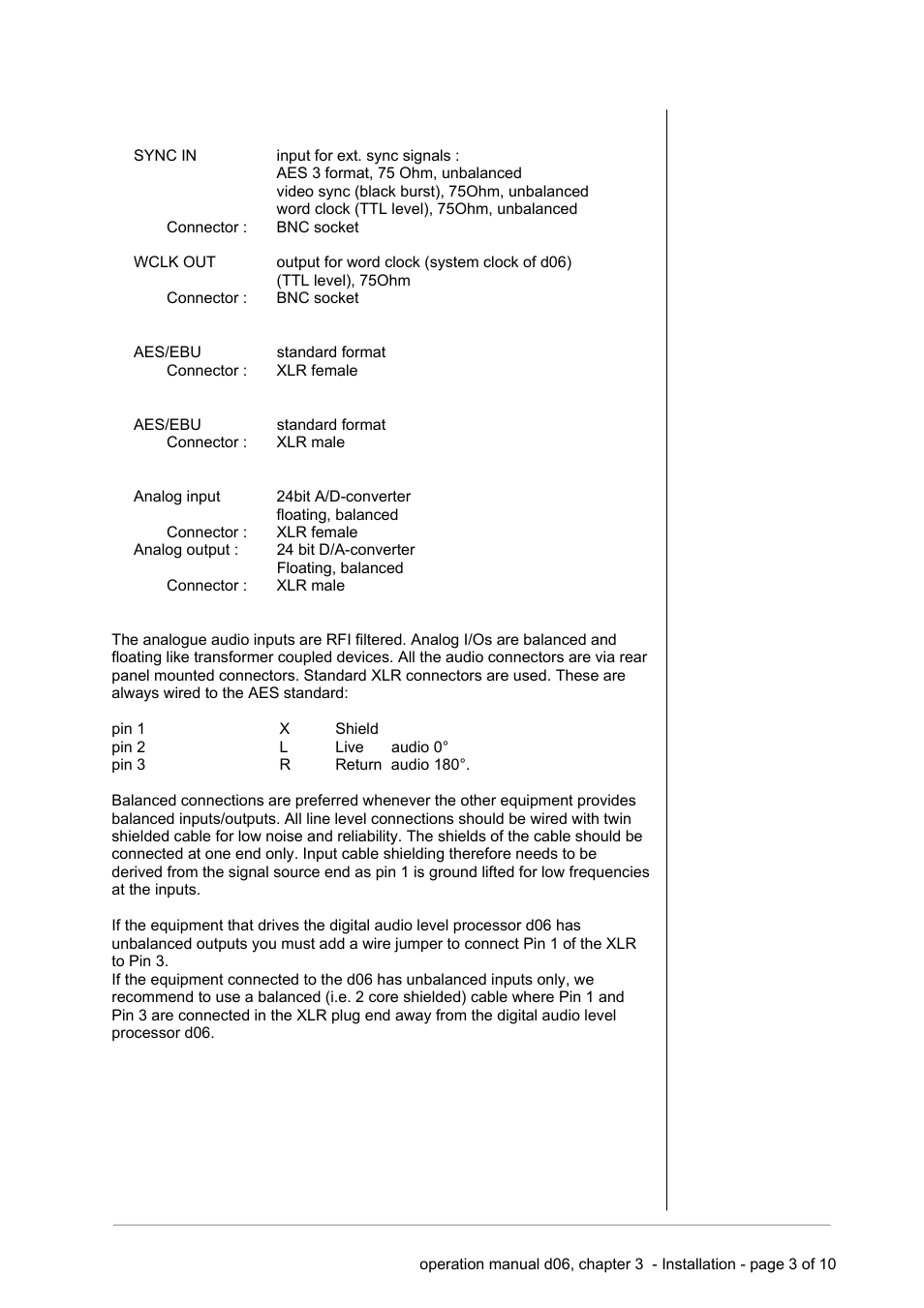 Junger Audio d06 - Digital Audio Leveler User Manual | Page 17 / 56